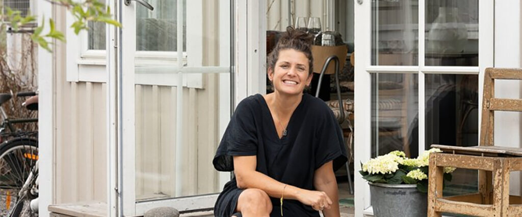 Lisa Hellmer på bron