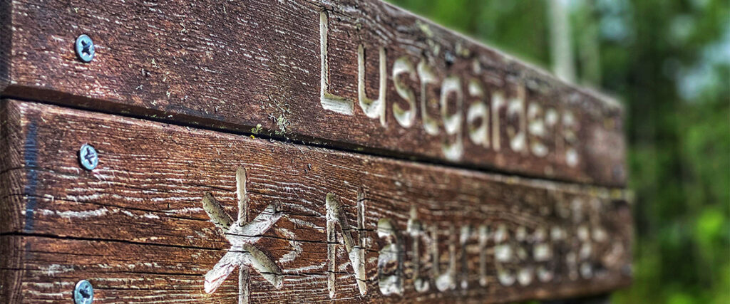 Signs by the trail