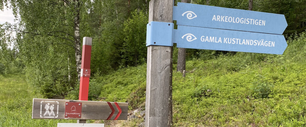 Signs along the trail